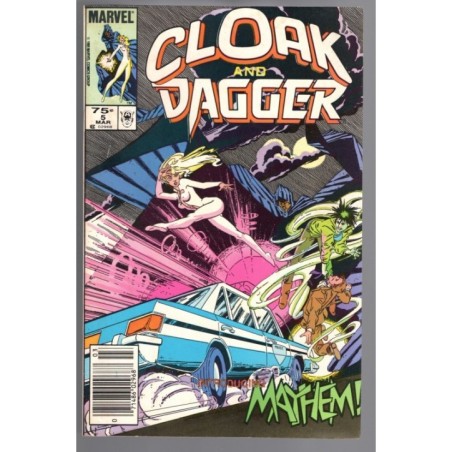 CLOAK AND DAGGER 5 - MARVEL 1986 - BAGGED BOARDED - VF (8.0)