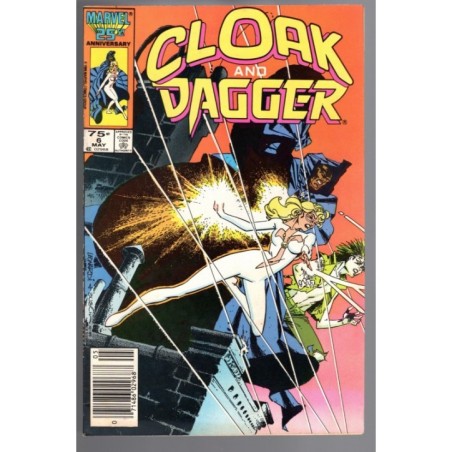 CLOAK AND DAGGER 6 - MARVEL 1986 - BAGGED BOARDED - VF+(8.5)