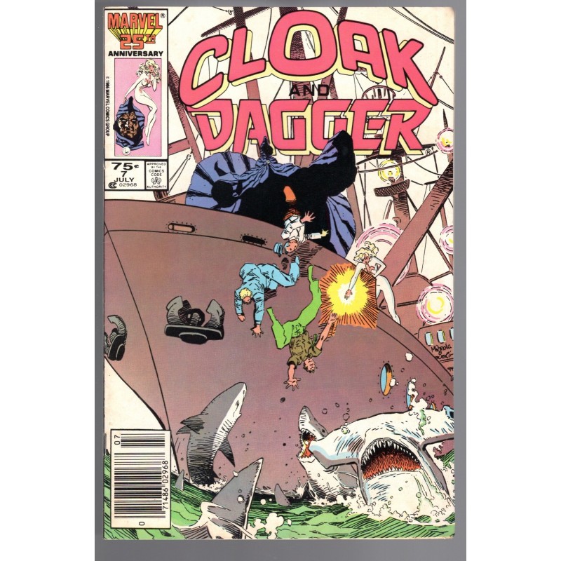 CLOAK AND DAGGER 7 - MARVEL 1986 - BAGGED BOARDED - VF (8.0)