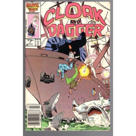 CLOAK AND DAGGER 7 - MARVEL 1986 - BAGGED BOARDED - VF (8.0)