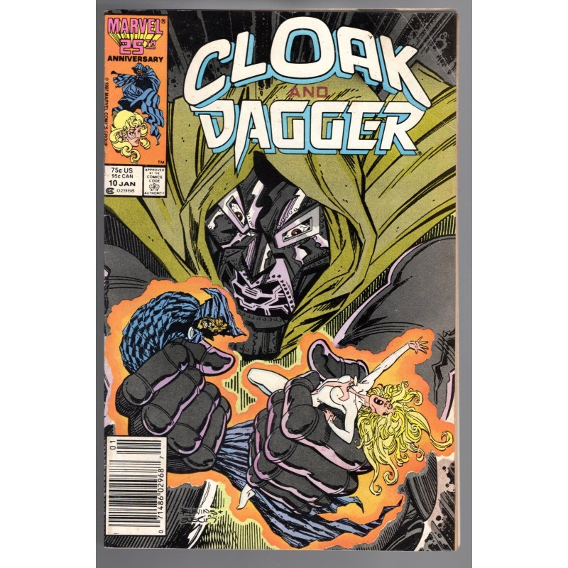 CLOAK AND DAGGER 10 - MARVEL 1987 - BAGGED BOARDED - FN+(6.5)
