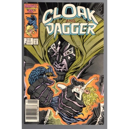 CLOAK AND DAGGER 10 - MARVEL 1987 - BAGGED BOARDED - VF/NM (9.0)