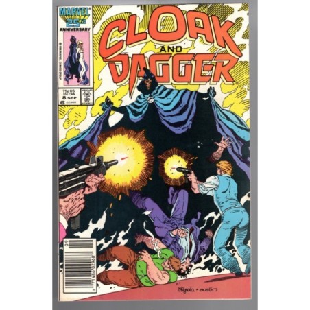 CLOAK AND DAGGER 8 - MARVEL 1986 - BAGGED BOARDED - VF/NM (9.0)