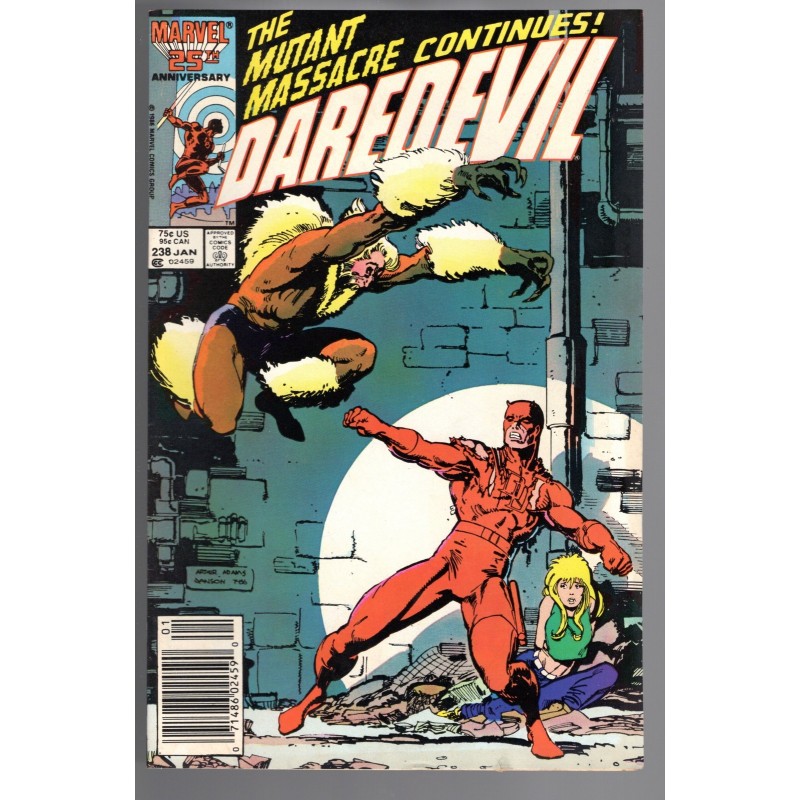 DAREDEVIL 238 - MARVEL 1987 - BAGGED BOARDED - VF (8.0)
