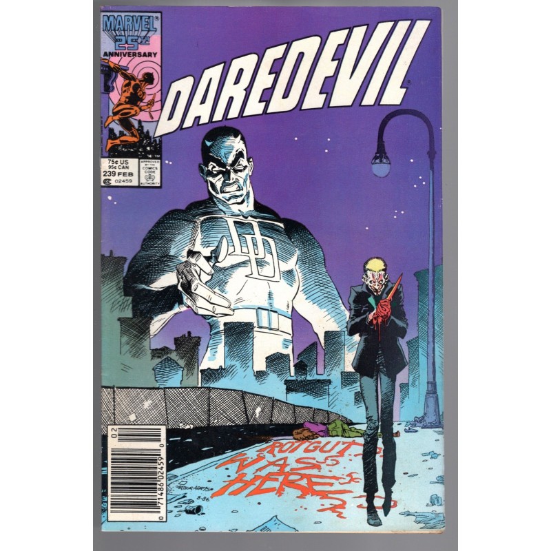 DAREDEVIL 239 - MARVEL 1987 - BAGGED BOARDED - VF (8.0)