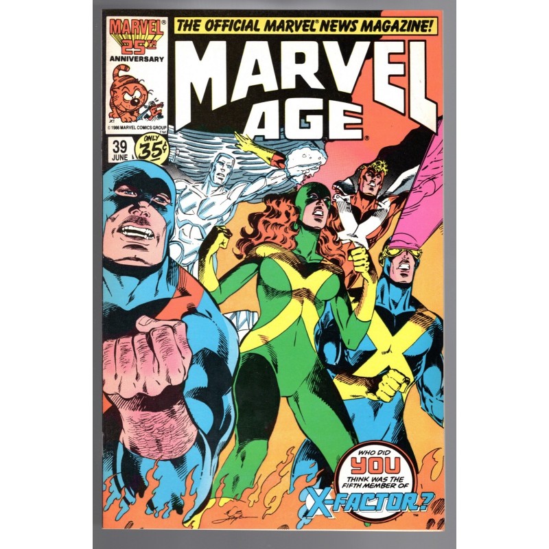 MARVEL AGE 39 - MARVEL 1986 - BAGGED BOARDED - NM (9.4)