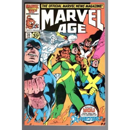 MARVEL AGE 39 - MARVEL 1986 - BAGGED BOARDED - NM (9.4)