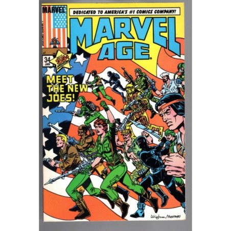 MARVEL AGE 34 - MARVEL 1986 - BAGGED BOARDED - VF/NM (9.0)