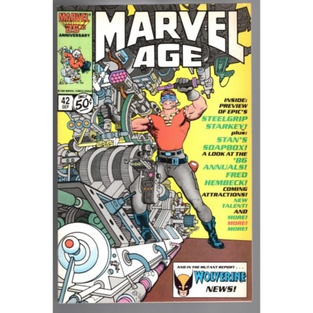 MARVEL AGE 42 - MARVEL 1986 - BAGGED BOARDED - VF (8.0)