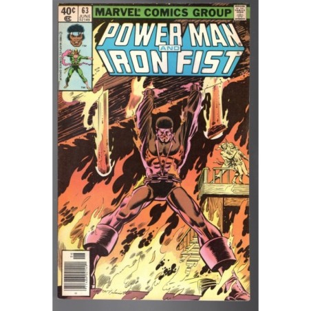 POWER MAN AND IRON FIST 63 - MARVEL 1980 - BAGGED BOARDED - VF-(7.5)