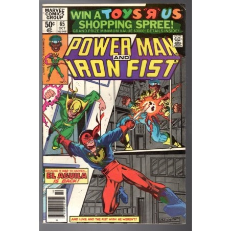 POWER MAN AND IRON FIST 65 - MARVEL 1980 - BAGGED BOARDED - FN/VF (7.0)