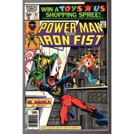 POWER MAN AND IRON FIST 65 - MARVEL 1980 - BAGGED BOARDED - VF/NM (9.0)