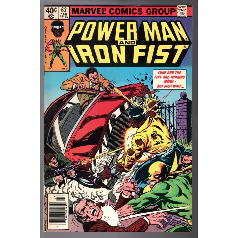 POWER MAN AND IRON FIST 62 - MARVEL 1980 - BAGGED BOARDED - VF+(8.5)
