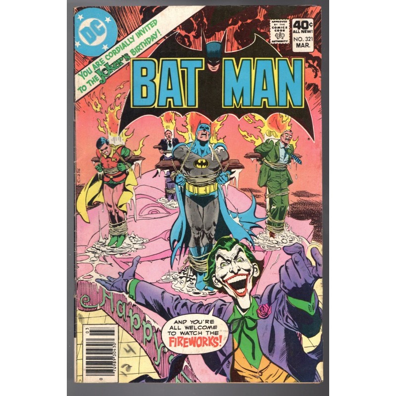 BATMAN 321 - DC 1980 - BAGGED BOARDED - FN (6.0)