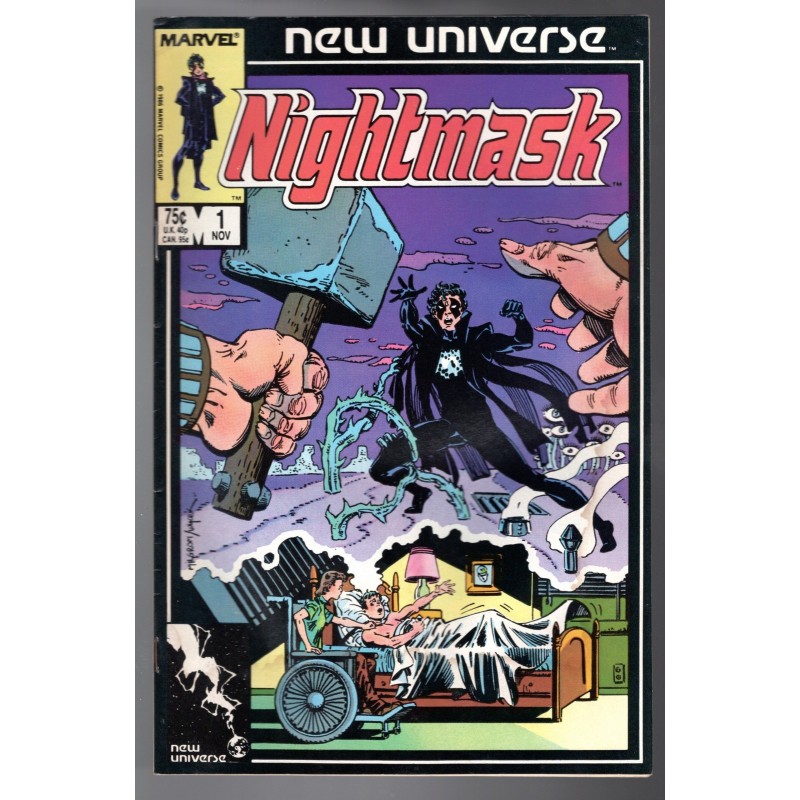 NIGHTMASK 1 - MARVEL 1986 - BAGGED BOARDED - FN-(5.5)
