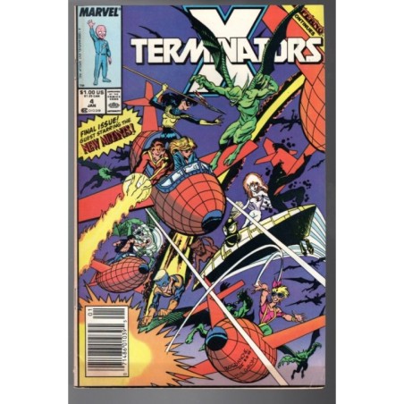 X-TERMINATORS 4 - MARVEL 1988 - BAGGED BOARDED - VF (8.0)