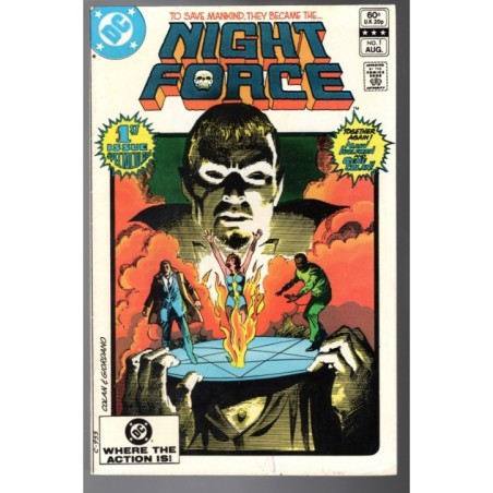 NIGHT FORCE 1 - DC 1982 - BAGGED BOARDED - VF-(7.5)