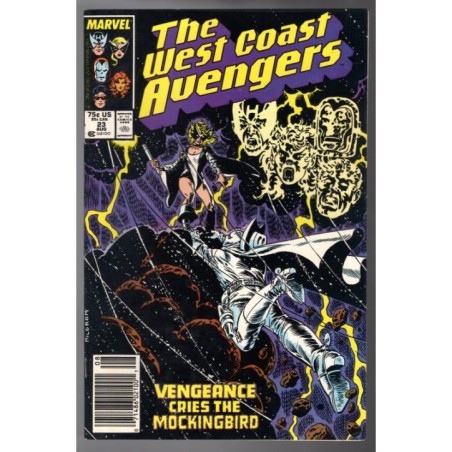 THE WEST COAST AVENGERS 23 - MARVEL 1987 - BAGGED BOARDED - VF+(8.5)