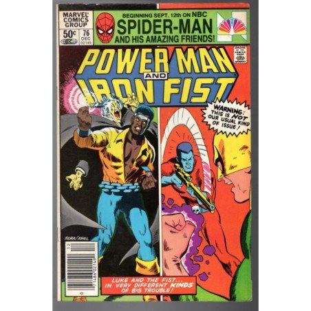 POWER MAN AND IRON FIST 76 - MARVEL 1981 - BAGGED BOARDED - VF-(7.5)