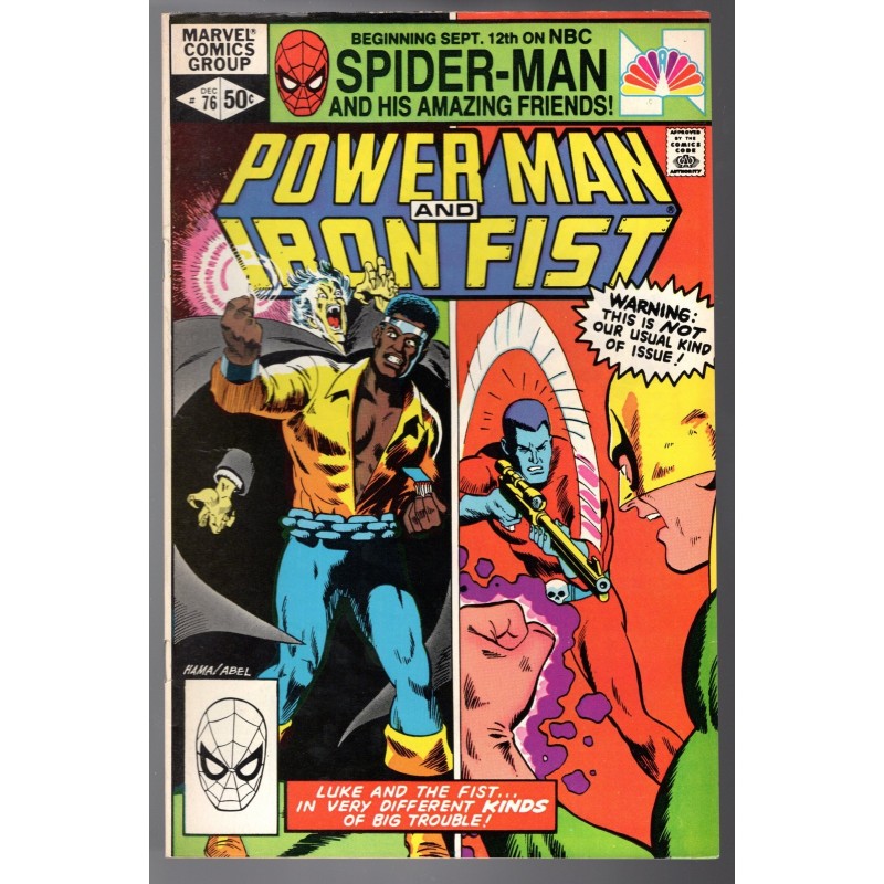 POWER MAN AND IRON FIST 76 - MARVEL 1981 - BAGGED BOARDED - VF+(8.5)