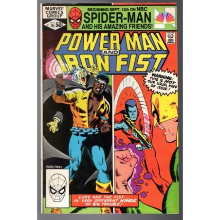 POWER MAN AND IRON FIST 76 - MARVEL 1981 - BAGGED BOARDED - VF+(8.5)