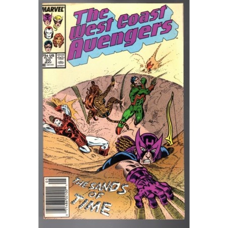 THE WEST COAST AVENGERS 20 - MARVEL 1987 - BAGGED BOARDED - VF+(8.5)