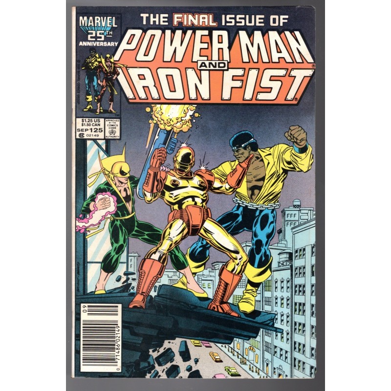 POWER MAN AND IRON FIST 125 - MARVEL 1986 - BAGGED BOARDED - FN (6.0)