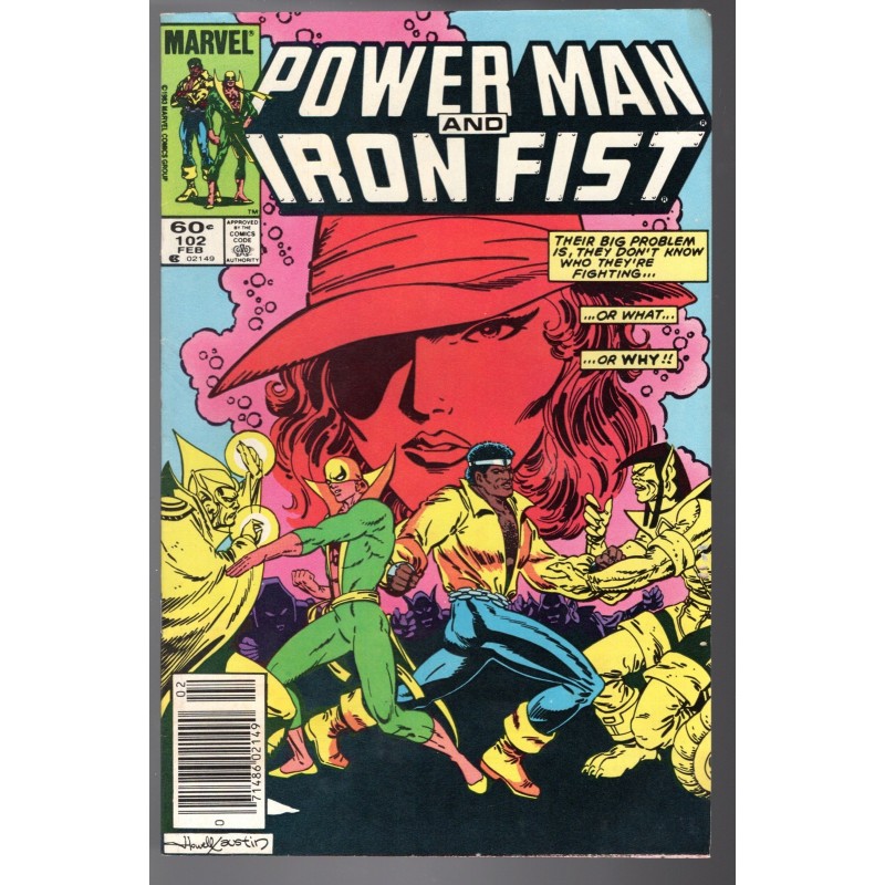POWER MAN AND IRON FIST 102 - MARVEL 1984 - BAGGED BOARDED - FN+(6.5)