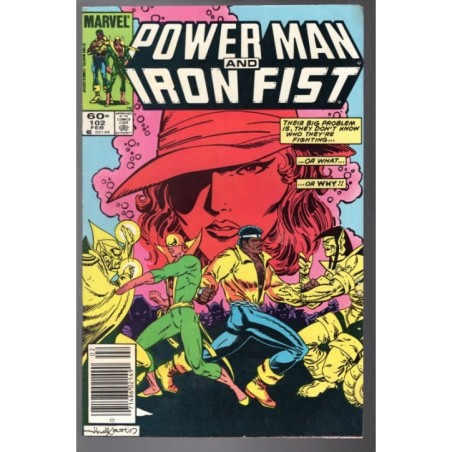 POWER MAN AND IRON FIST 102 - MARVEL 1984 - BAGGED BOARDED - FN+(6.5)