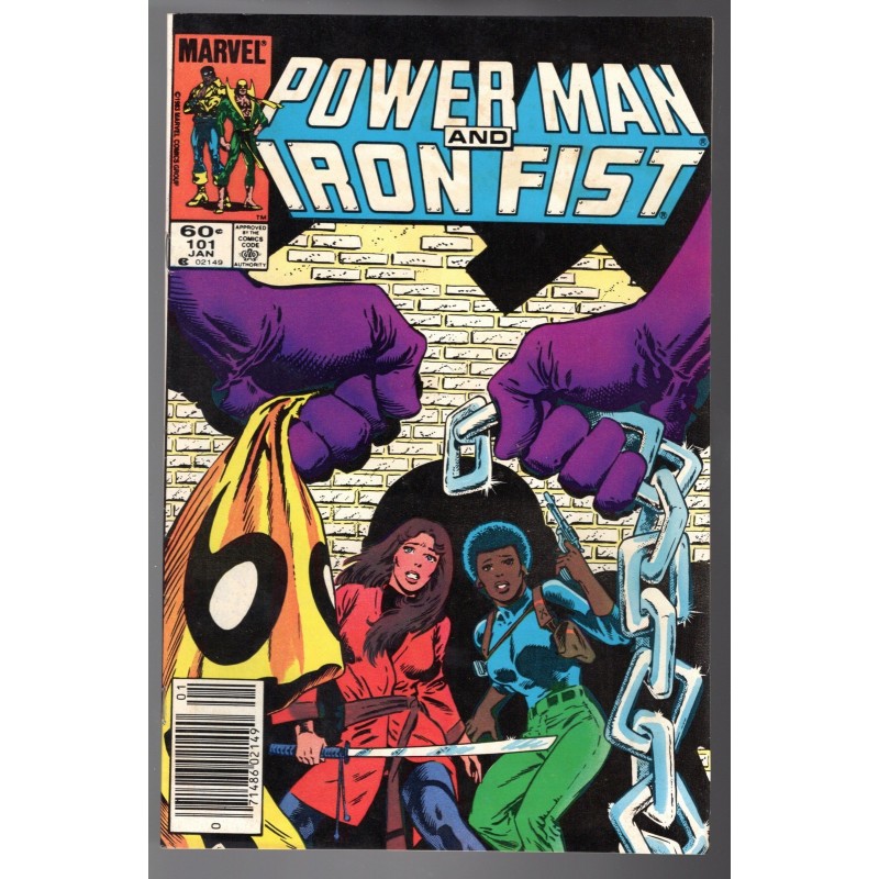 POWER MAN AND IRON FIST 101 - MARVEL 1984 - BAGGED BOARDED - VF+(8.5)