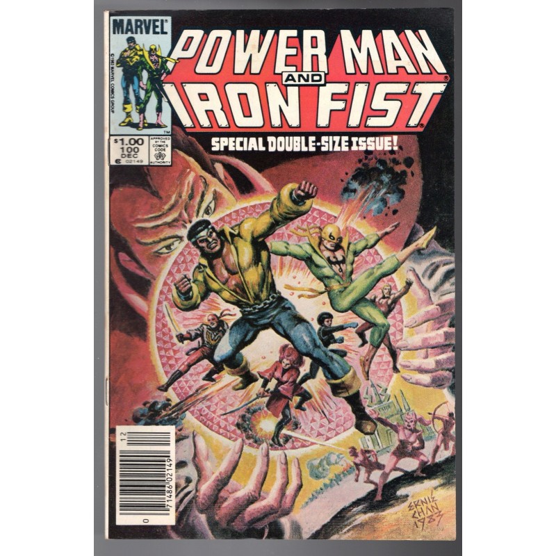 POWER MAN AND IRON FIST 100 - MARVEL 1983 - BAGGED BOARDED - VF+(8.5)