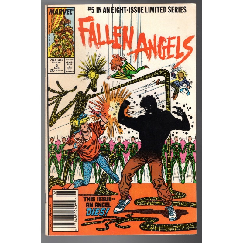 FALLEN ANGELS 5 - MARVEL 1987 - BAGGED BOARDED - FN (6.0)