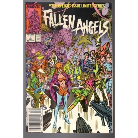 FALLEN ANGELS 7 - MARVEL 1987 - BAGGED BOARDED - VF (8.0)