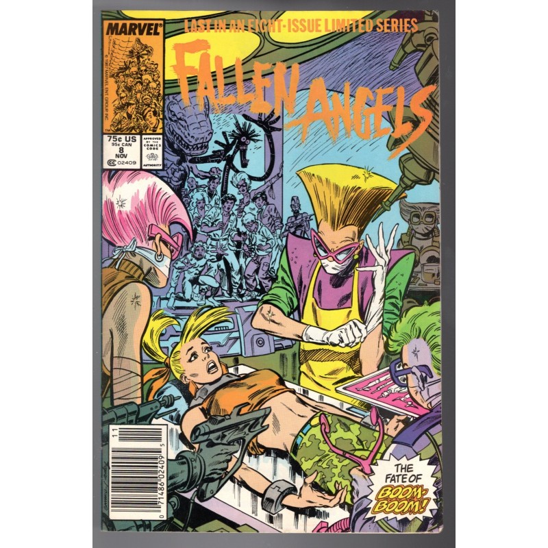 FALLEN ANGELS 8 - MARVEL 1987 - BAGGED BOARDED - VF (8.0)