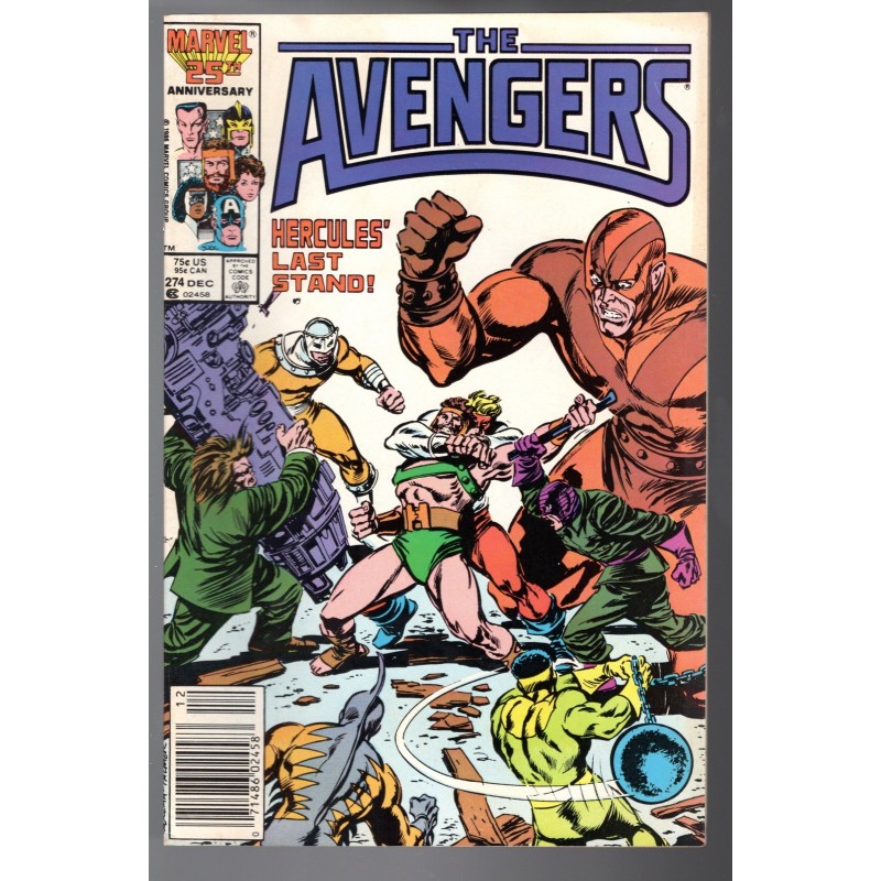 THE AVENGERS 274 - MARVEL 1986 - BAGGED BOARDED - VF+(8.5)