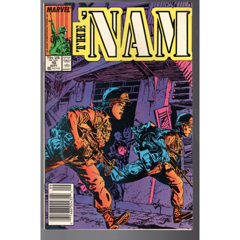 THE 'NAM 10 - MARVEL 1987 - BAGGED BOARDED - FN/VF (7.0)
