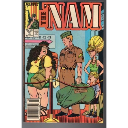 THE 'NAM 15 - MARVEL 1988 - BAGGED BOARDED - VF (8.0)
