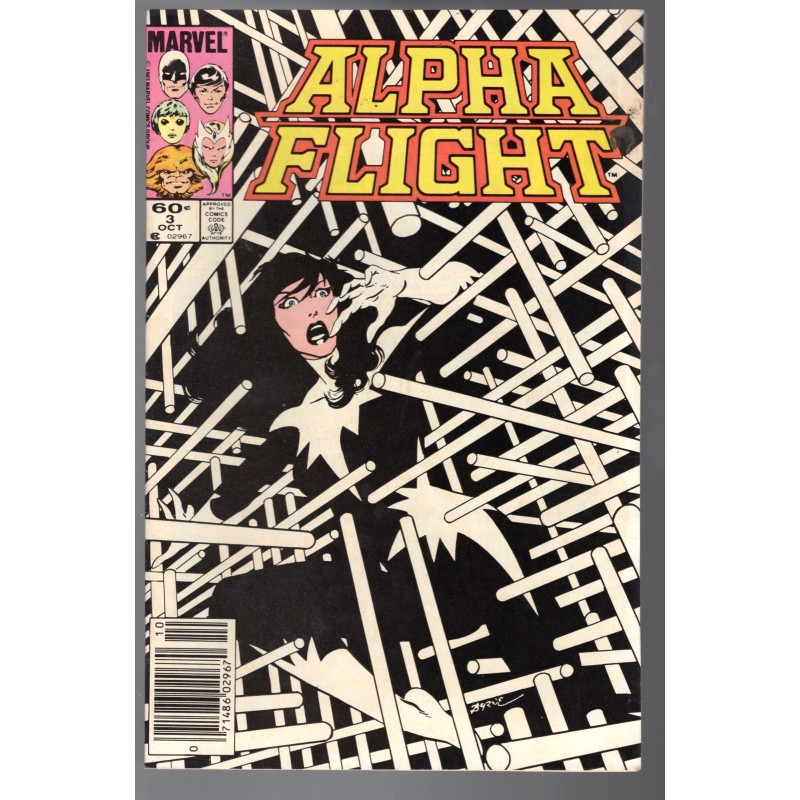 ALPHA FLIGHT 3 - MARVEL 1983 - BAGGED BOARDED - FN+(6.5)