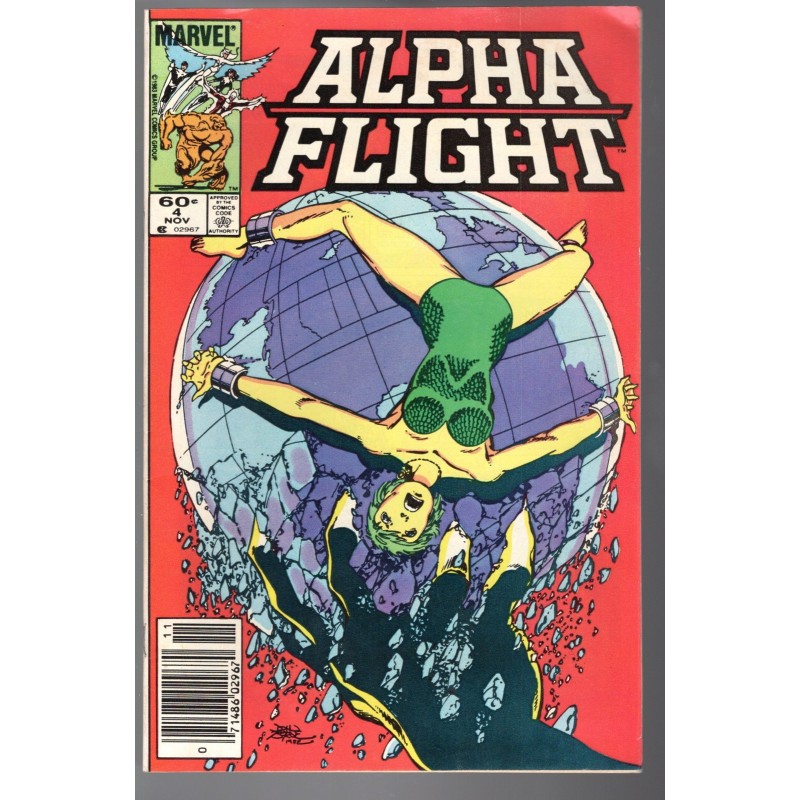 ALPHA FLIGHT 4 - MARVEL 1983 - BAGGED BOARDED - FN (6.0)
