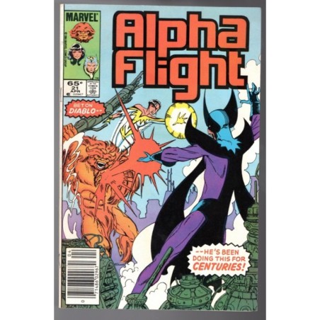 ALPHA FLIGHT 21 - MARVEL 1985 - BAGGED BOARDED - VF+(8.5)