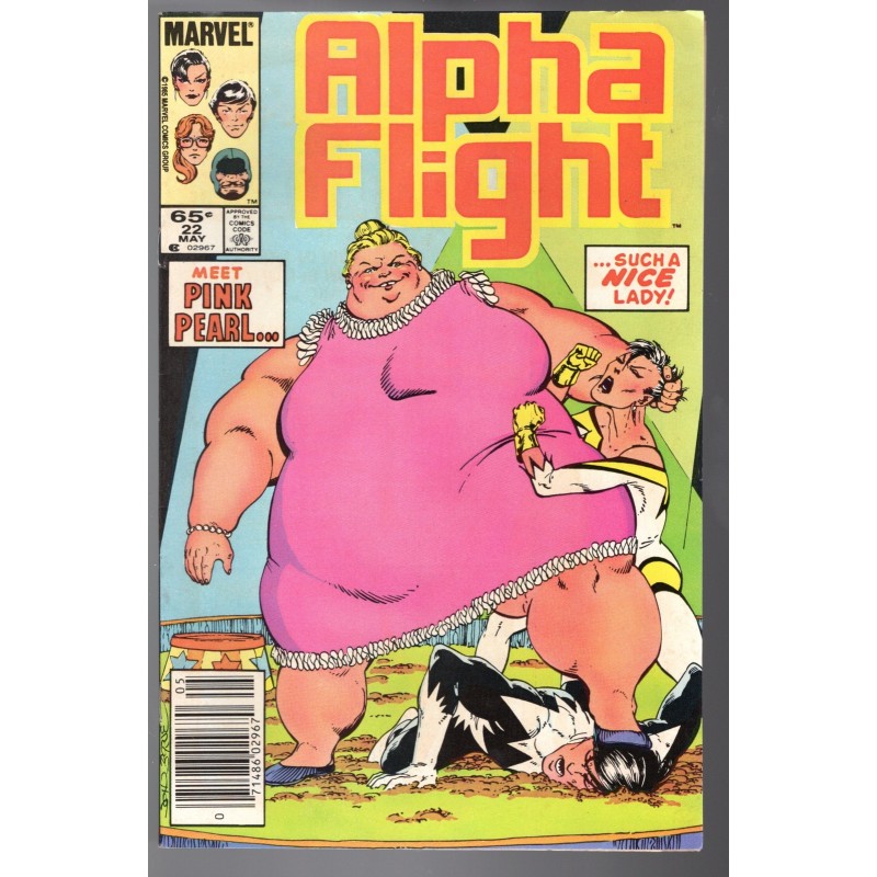 ALPHA FLIGHT 22 - MARVEL 1985 - BAGGED BOARDED - NM-(9.2)