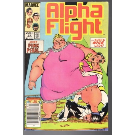 ALPHA FLIGHT 22 - MARVEL 1985 - BAGGED BOARDED - NM-(9.2)
