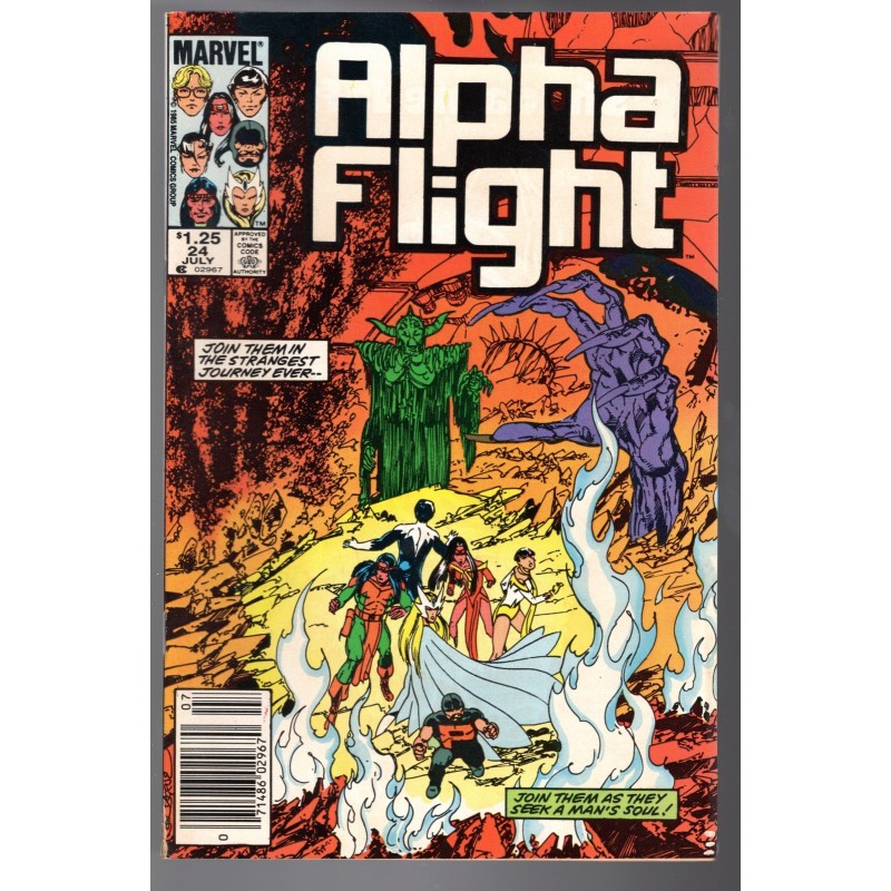 ALPHA FLIGHT 24 - MARVEL 1985 - BAGGED BOARDED - FN/VF (7.0)