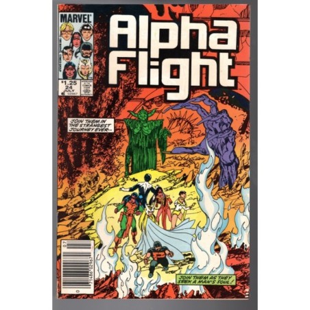 ALPHA FLIGHT 24 - MARVEL 1985 - BAGGED BOARDED - FN/VF (7.0)