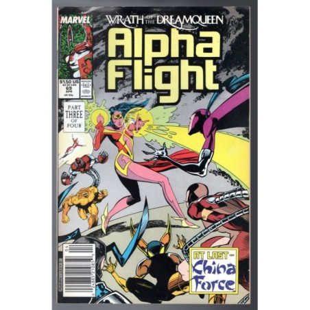 ALPHA FLIGHT 69 - MARVEL 1989 - BAGGED BOARDED - VF (8.0)