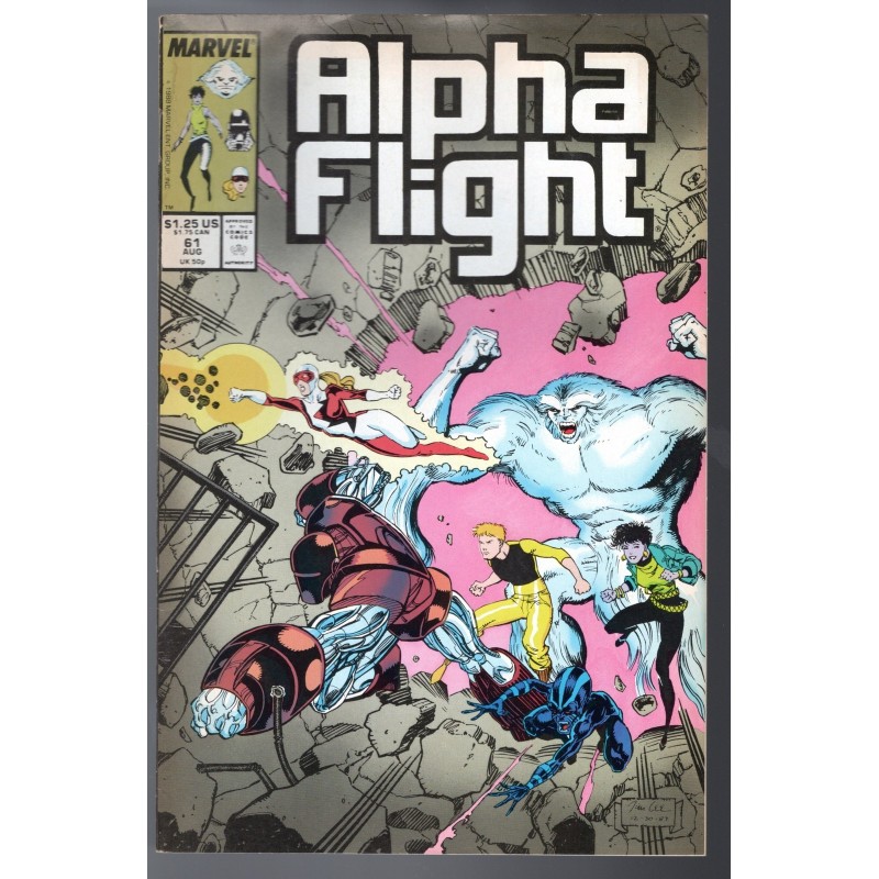 ALPHA FLIGHT 61 - MARVEL 1988 - BAGGED BOARDED - VF (8.0)
