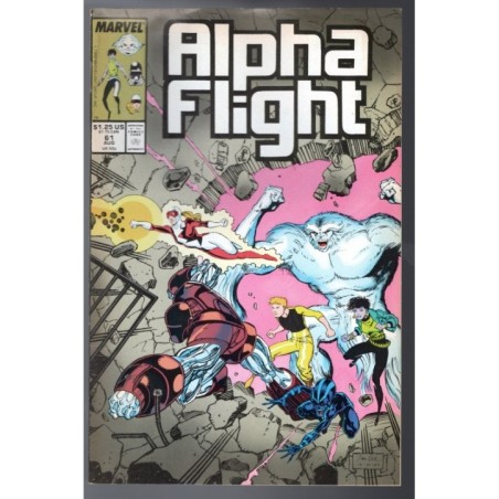 ALPHA FLIGHT 61 - MARVEL 1988 - BAGGED BOARDED - VF (8.0)