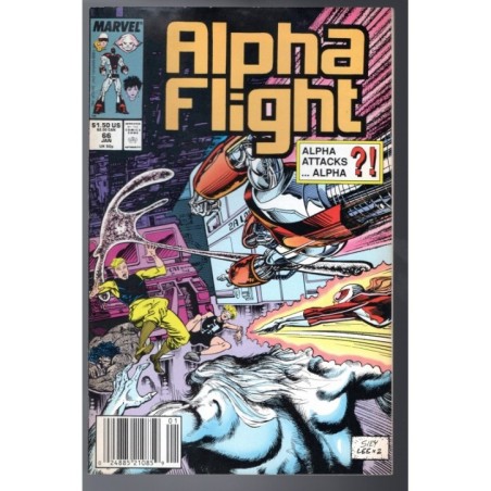 ALPHA FLIGHT 66 - MARVEL 1988 - BAGGED BOARDED - VF (8.0)