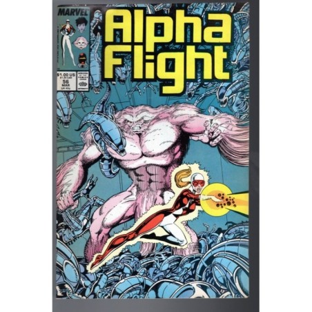 ALPHA FLIGHT 56 - MARVEL 1987 - BAGGED BOARDED - VF (8.0)