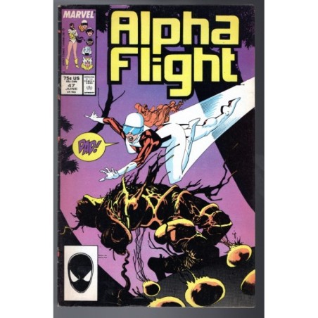 ALPHA FLIGHT 47 - MARVEL 1987 - BAGGED BOARDED - FN/VF (7.0)